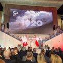 Departure of the Representative Artistic Ensemble of the Polish Army during the opening ceremony.